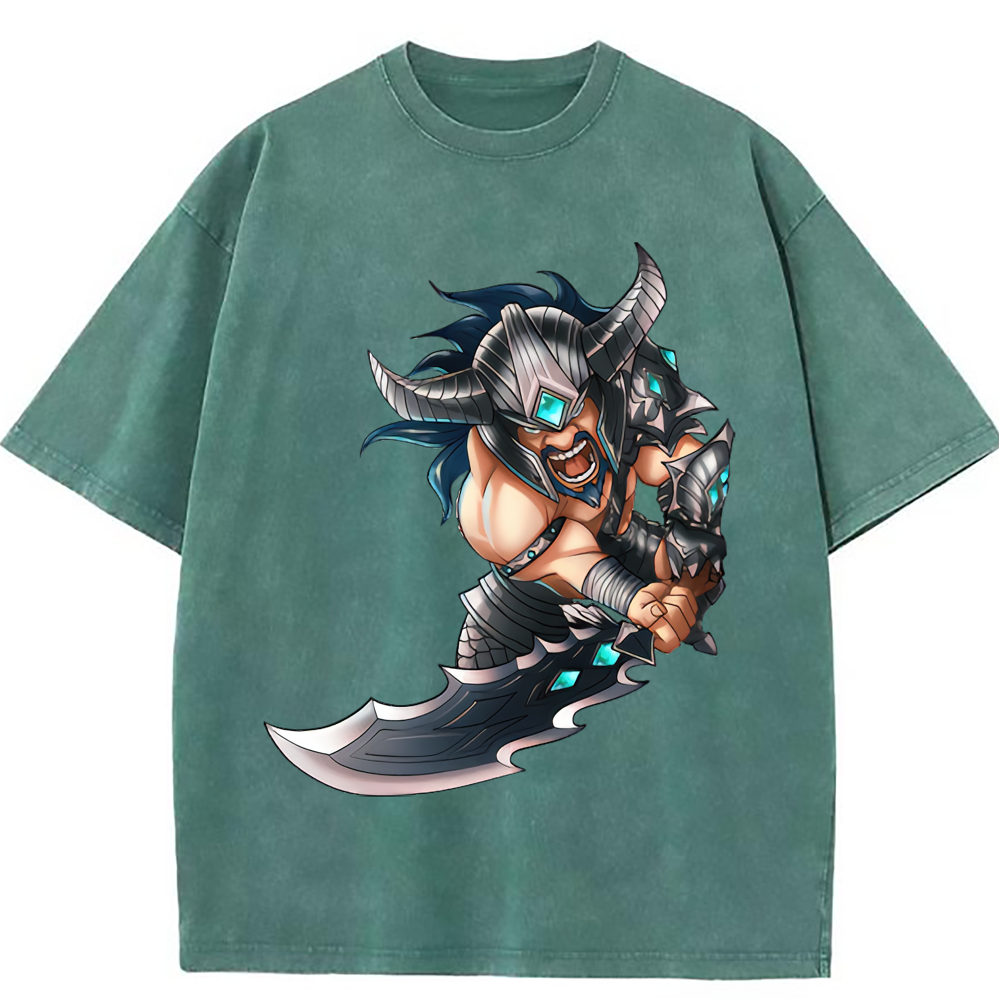 （画像用） リーグ・オブ・レジェンド League of Legends LOL 綿100% ヴィンテージ風 半袖Tシャツ（フロントプリント）